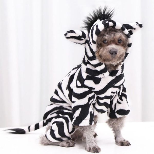pet dog halloween cosplay costume funny autumn winter zebra image flannel changing clothes for small medium dogs/cats 11
pet dog halloween cosplay costume funny autumn winter zebra image flannel changing clothes for small medium dogs/cats 11