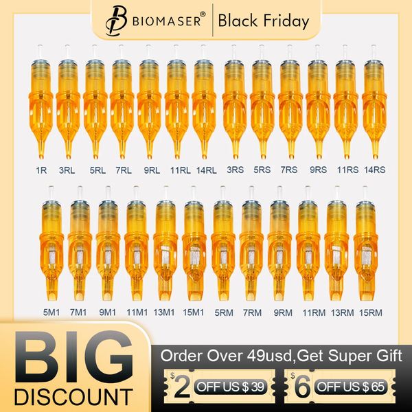 10pcs tattoo cartridge needle rl rs m1 rm mix tattoo needles for tattoo machine grip agujas cartrige yellow pen cartridge
10pcs tattoo cartridge needle rl rs m1 rm mix tattoo needles for tattoo machine grip agujas cartrige yellow pen cartridge