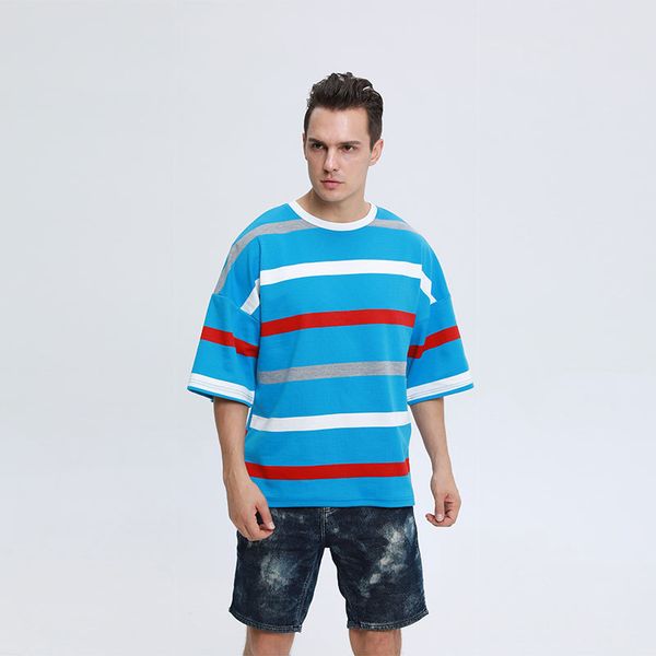 2020 high-quality raglan new shirt retro oversize striped male tshirt loosens the neck, White;black
2020 high-quality raglan new shirt retro oversize striped male tshirt loosens the neck, White;black