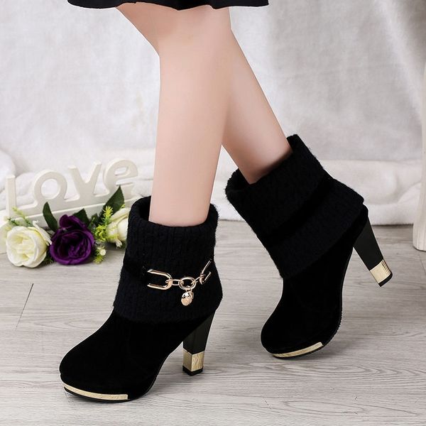 women ankle boots plus size 35-43 med square heels ladies snow boot feather office female shoes woman botas mujer crystal y200115, Black
women ankle boots plus size 35-43 med square heels ladies snow boot feather office female shoes woman botas mujer crystal y200115, Black