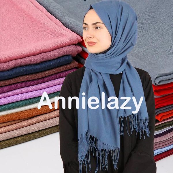 scarves 2021 solid color cashmere scarf women winter warm shawls and wraps hijab thin headband long tassels neck, Blue;gray