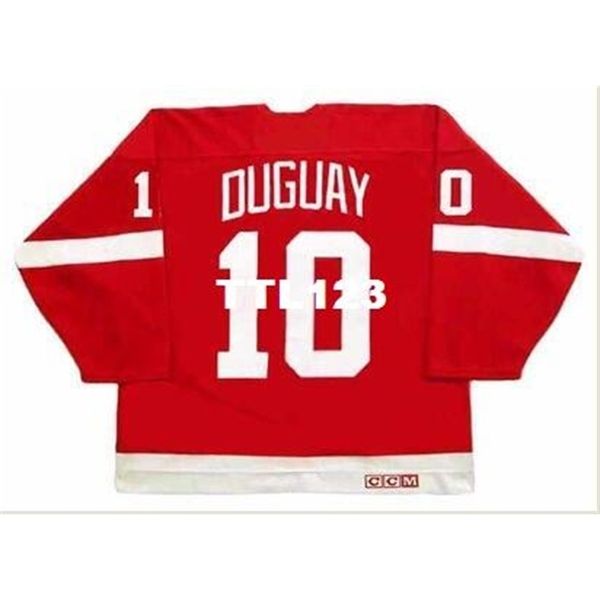 740 #10 ron duguay detroit red wings 1984 ccm vintage hockey jersey or custom any name or number retro jersey, Black
740 #10 ron duguay detroit red wings 1984 ccm vintage hockey jersey or custom any name or number retro jersey, Black