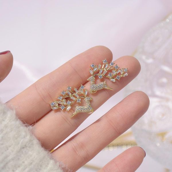 stud korea design fashion jewelry exquisite 14k real gold zircon earrings small road branch women's party, Golden;silver
stud korea design fashion jewelry exquisite 14k real gold zircon earrings small road branch women's party, Golden;silver