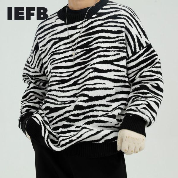 iefb men's wear oversized kintted sweater autumn winter 2020 new korean streetwear zebra strip print pullover clothes tide y5040, White;black
iefb men's wear oversized kintted sweater autumn winter 2020 new korean streetwear zebra strip print pullover clothes tide y5040, White;black