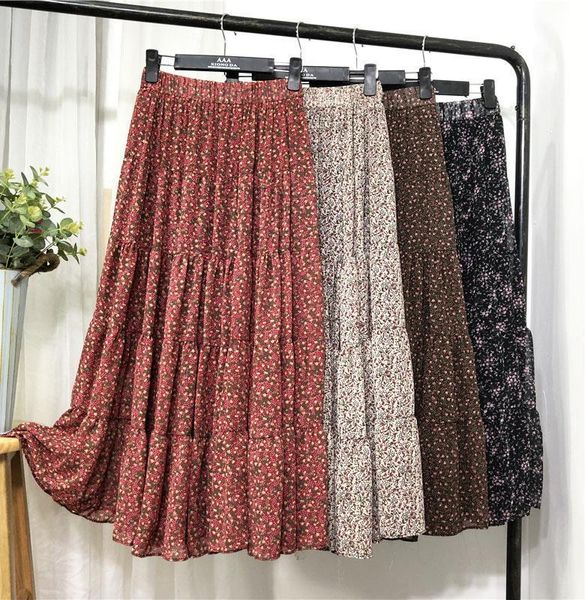 spring floral printed boho a-line maxi long chiffon skirts chic patchwork flower printing ankle long drape autumn skirts, Black
spring floral printed boho a-line maxi long chiffon skirts chic patchwork flower printing ankle long drape autumn skirts, Black