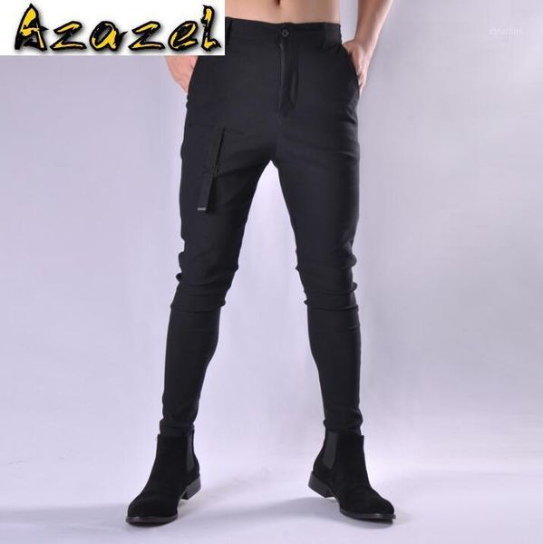 new hair stylist pants men beamed harem pants stretch tight pencil slim korean casual male trousers black1, Black
new hair stylist pants men beamed harem pants stretch tight pencil slim korean casual male trousers black1, Black