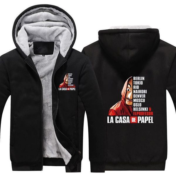 la casa de papel утолщение толстовки пальто деньги heast теплые капюшоны dali mask la casa de papel flece wine hoodie, Black
la casa de papel утолщение толстовки пальто деньги heast теплые капюшоны dali mask la casa de papel flece wine hoodie, Black