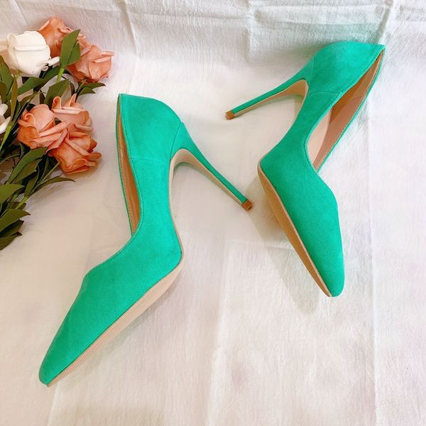 sending the fashions women green leather suede toe pumps high heel of pearls bride's wedding shoes 12 cm izfn, Black
sending the fashions women green leather suede toe pumps high heel of pearls bride's wedding shoes 12 cm izfn, Black