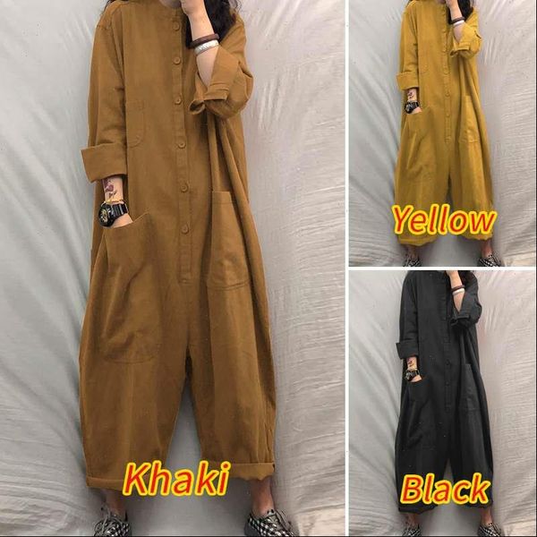 womens autumn street fashion jumpsuit casual loose solid pocket overalls zanzea lapel long sleeves romper female plus size 5xl, Black;white
womens autumn street fashion jumpsuit casual loose solid pocket overalls zanzea lapel long sleeves romper female plus size 5xl, Black;white