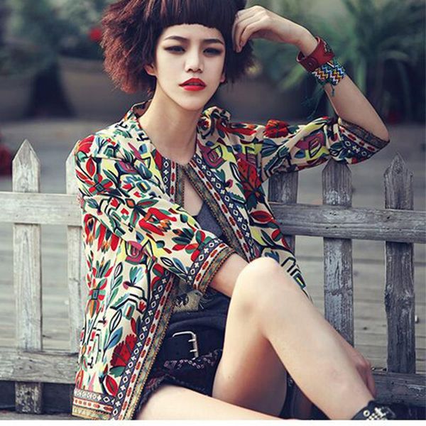 weweya print floral jacket women round neck zipper women jackets casual bomber jacket vintage autumn streetwear, Black;brown
weweya print floral jacket women round neck zipper women jackets casual bomber jacket vintage autumn streetwear, Black;brown