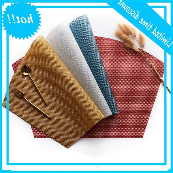 european style pvc teslin woven fan-shaped anti slip heat insulation decorative dining table mat
european style pvc teslin woven fan-shaped anti slip heat insulation decorative dining table mat