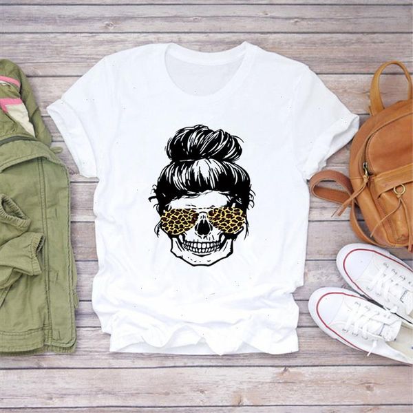 women 2021 summer fashion skull girl print short sleeve lady t shirts t shirt ladies womens graphic female tee, White
women 2021 summer fashion skull girl print short sleeve lady t shirts t shirt ladies womens graphic female tee, White