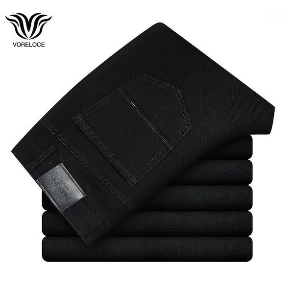 voreloce high-quality cotton men's business casual simple pure black suitable for straight denim jeans 2021 spring brand pants1, Blue
voreloce high-quality cotton men's business casual simple pure black suitable for straight denim jeans 2021 spring brand pants1, Blue