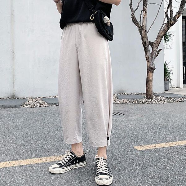men's pants summer straight men's fashion solid color drawstring casual men streetwear wild loose korean trousers mens m-2xl1, Black
men's pants summer straight men's fashion solid color drawstring casual men streetwear wild loose korean trousers mens m-2xl1, Black