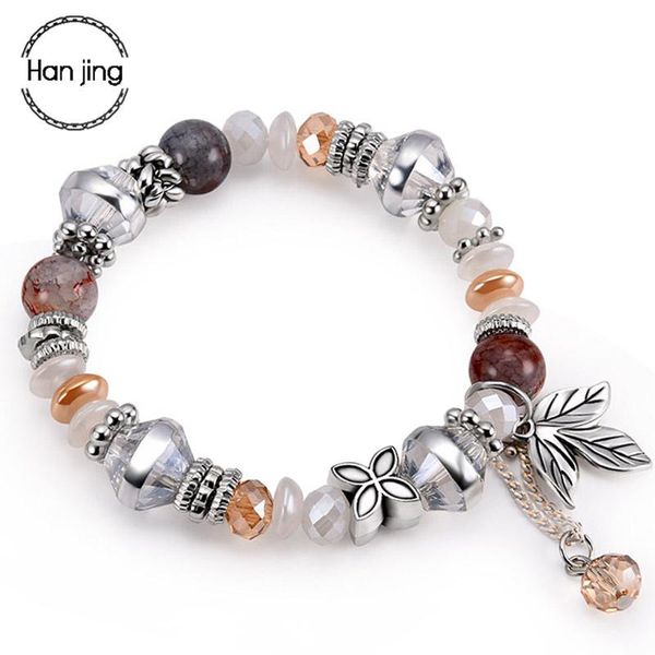 charm bracelets fashion glass crystal beads bangles for women silver color leaf tassel bracelet pulseras diy jewelry bisuteria, Golden;silver
charm bracelets fashion glass crystal beads bangles for women silver color leaf tassel bracelet pulseras diy jewelry bisuteria, Golden;silver