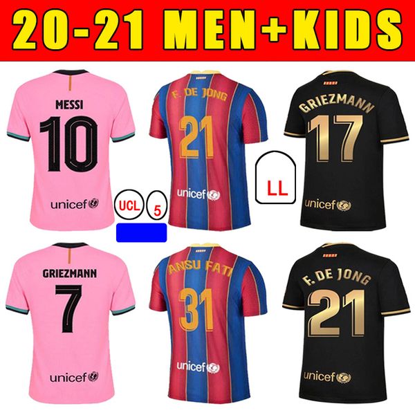 2020 soccer jersey griezmann f. de jong coutinho s.roberto trincao o. dembele 20 21 adult+kids kit high-quality football shirt, Black;yellow
2020 soccer jersey griezmann f. de jong coutinho s.roberto trincao o. dembele 20 21 adult+kids kit high-quality football shirt, Black;yellow
