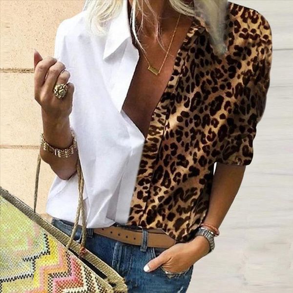 fashion leopard blouse shirt women turn down collar shirts fall long sleeve v neck casual female plus size blouse, White
fashion leopard blouse shirt women turn down collar shirts fall long sleeve v neck casual female plus size blouse, White