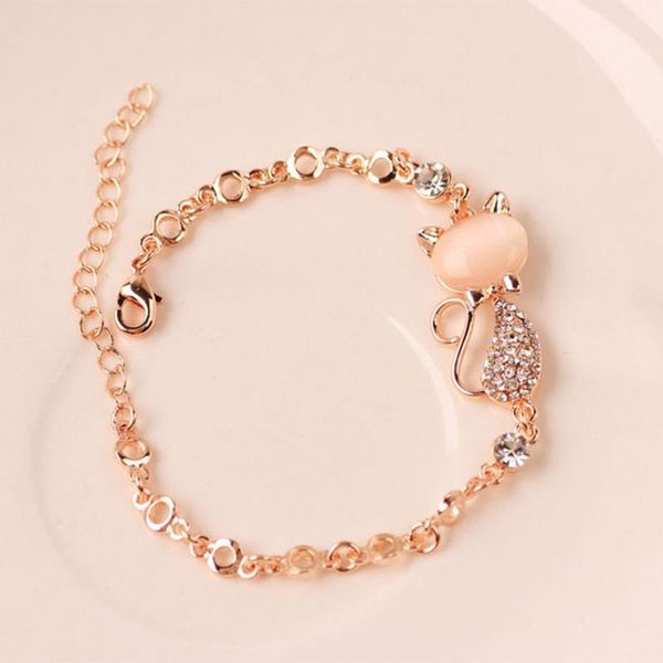 charm bracelets rose gold alloy lovely cat for women femme children girl gift jewelry charms crystal opals rhinestone bangle chain, Golden;silver
charm bracelets rose gold alloy lovely cat for women femme children girl gift jewelry charms crystal opals rhinestone bangle chain, Golden;silver