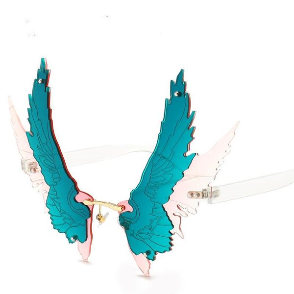 sunglasses fashion oversized unique wing shape women vintage rimless clear purple green red eyewear men eagle glasses nx, White;black
sunglasses fashion oversized unique wing shape women vintage rimless clear purple green red eyewear men eagle glasses nx, White;black