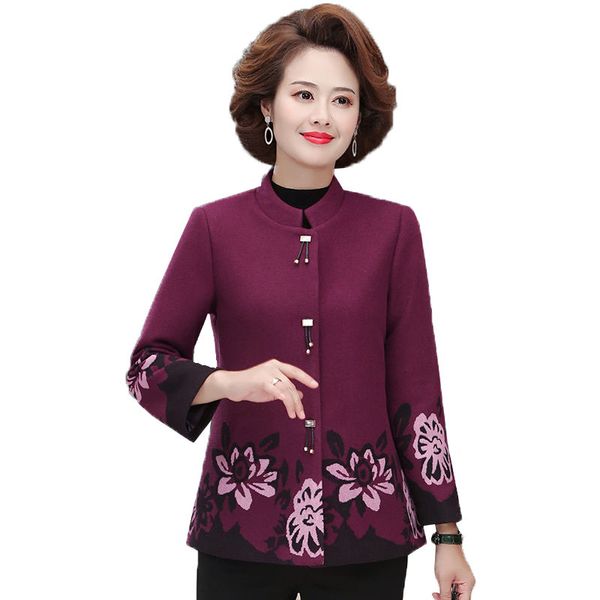 female woollen winter wear korean temperament short woolen middle-aged casual mother jacket outwr631 rzeo, Black 
female woollen winter wear korean temperament short woolen middle-aged casual mother jacket outwr631 rzeo, Black
