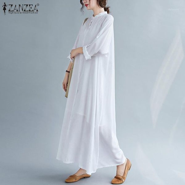 kaftan solid shirt dress women's autumn sundress zanzea casual button split maxi vestidos female long sleeve thin robe femme1, Black;gray
kaftan solid shirt dress women's autumn sundress zanzea casual button split maxi vestidos female long sleeve thin robe femme1, Black;gray