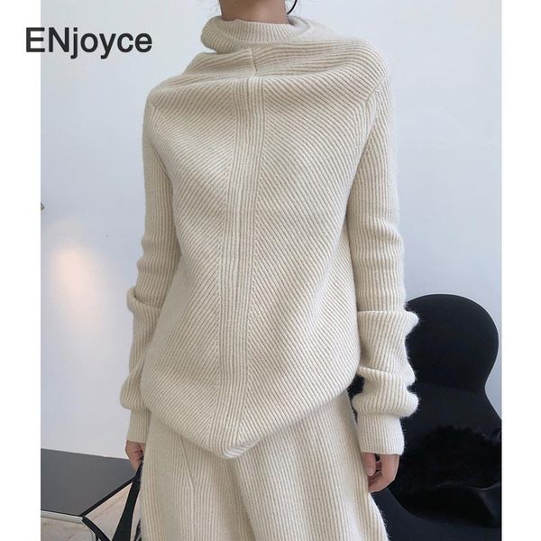 women autumn winter sweaters fashion cashmere new solid turtleneck thicken warm long sweater half-high collar knitted pullovers, White;black
women autumn winter sweaters fashion cashmere new solid turtleneck thicken warm long sweater half-high collar knitted pullovers, White;black