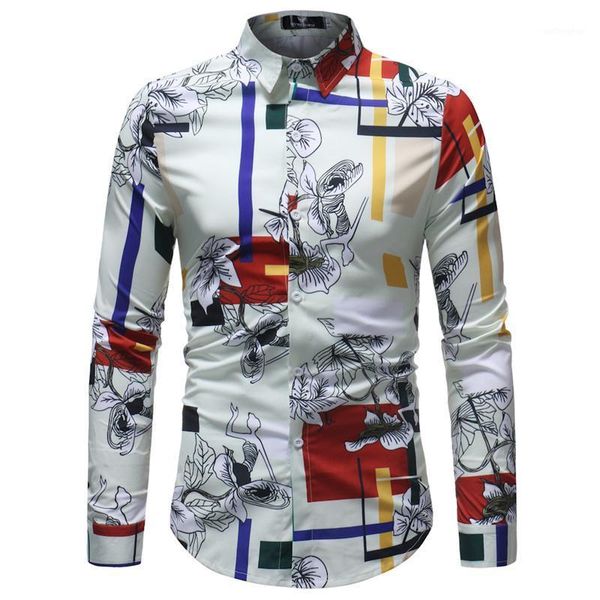 men hawaiian shirt long sleeve floral print mens dress formal shirts camisa social masculina men casual slim fit shirt 5xl1, White;black
men hawaiian shirt long sleeve floral print mens dress formal shirts camisa social masculina men casual slim fit shirt 5xl1, White;black