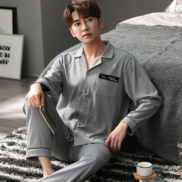 new 2020 autumn winter men pajamas long sleeve male pajama set men pure full cotton pajamas for sleepwear set homewear1, Black;brown
new 2020 autumn winter men pajamas long sleeve male pajama set men pure full cotton pajamas for sleepwear set homewear1, Black;brown