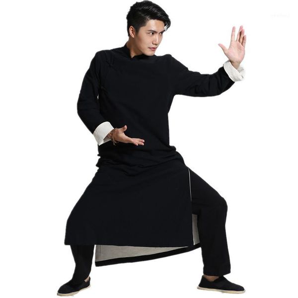 men's trench coats black chinese men crosstalk sketch storytelling performance clothing long cotton dress robe gown two side tai chi 1, Tan;black
men's trench coats black chinese men crosstalk sketch storytelling performance clothing long cotton dress robe gown two side tai chi 1, Tan;black