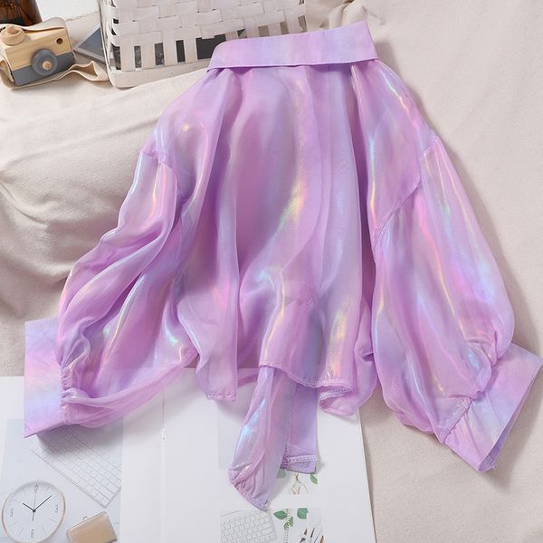 heliar spring shining sparkles long sleeve button up chiffon shirts transparent blouses for women club cloth q1219, White
heliar spring shining sparkles long sleeve button up chiffon shirts transparent blouses for women club cloth q1219, White