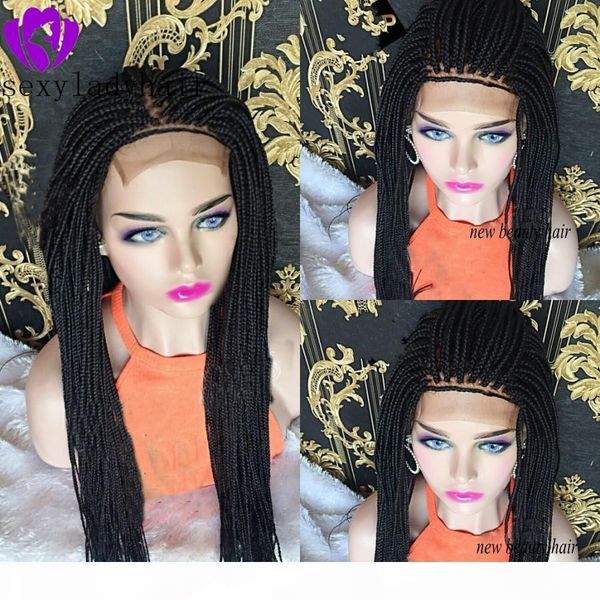 middle part african american braided lace front wig long black box braid wig heat resistant brown blonde red synthetic braiding hair wigs, Black;brown
middle part african american braided lace front wig long black box braid wig heat resistant brown blonde red synthetic braiding hair wigs, Black;brown