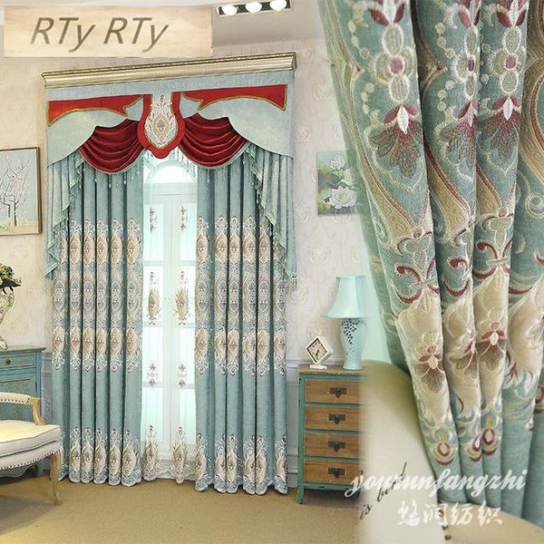 curtain & drapes american luxury custom embroidery blackout curtains for bedroom windows green tulle living room
curtain & drapes american luxury custom embroidery blackout curtains for bedroom windows green tulle living room