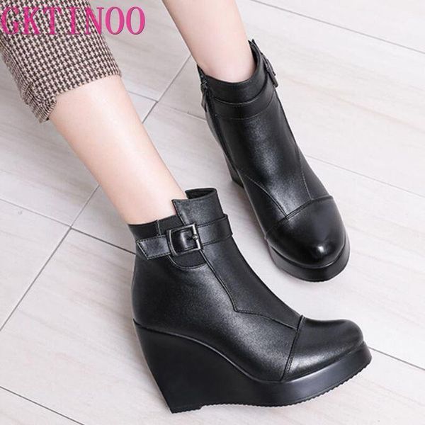 boots gktinoo 2021 genuine leather autumn winter shoes women ankle female wedges boot platform shoes1, Black
boots gktinoo 2021 genuine leather autumn winter shoes women ankle female wedges boot platform shoes1, Black