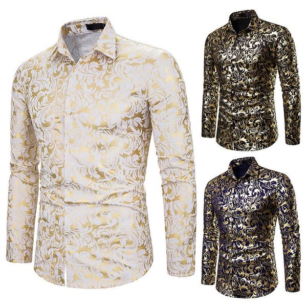 men's casual shirts long sleeve shirt fashion floral drop slim fit nightclub dance singer personality clothes, White;black
men's casual shirts long sleeve shirt fashion floral drop slim fit nightclub dance singer personality clothes, White;black