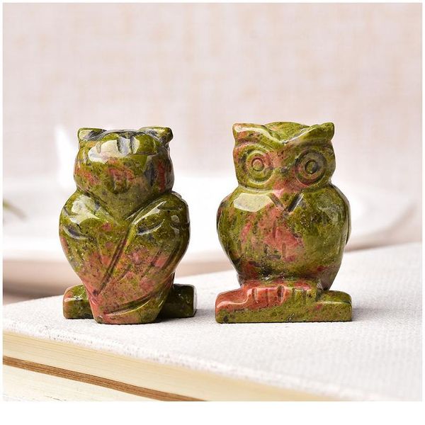 1pc natural stone carved owl animal ornaments aventurine unakite crystal quartz stone crafts handmade figurine home de qyllry, Black
1pc natural stone carved owl animal ornaments aventurine unakite crystal quartz stone crafts handmade figurine home de qyllry, Black