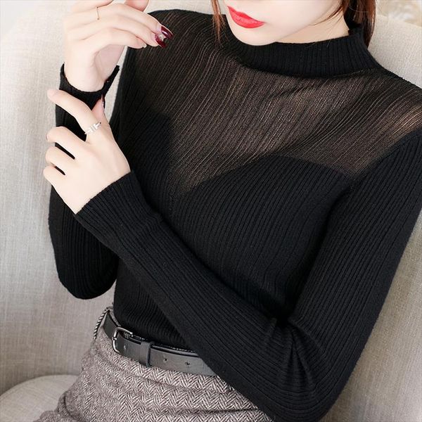 turtleneck sweater womens autumn winter slim mesh korean pullover jumper knitted sweater pull femme hiver truien green, White;black
turtleneck sweater womens autumn winter slim mesh korean pullover jumper knitted sweater pull femme hiver truien green, White;black