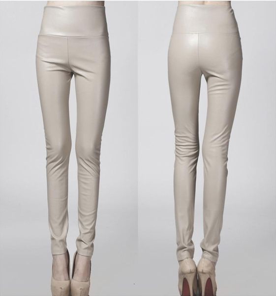 2019 women leather pants thin spring autumn high waist slim elastic pu pencil pants for woman black white
2019 women leather pants thin spring autumn high waist slim elastic pu pencil pants for woman black white