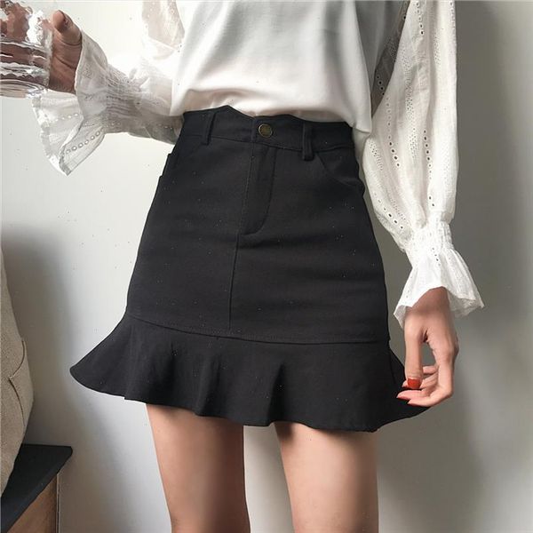 2021 streetwear summer mini skirts womens high waist ruffles skirts harajuku plus size korean ladies skirt jupe femme, Black
2021 streetwear summer mini skirts womens high waist ruffles skirts harajuku plus size korean ladies skirt jupe femme, Black