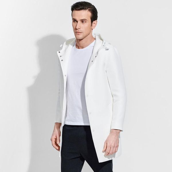 brand men clothing 2020 fashion brief spring hooded solid men long black white trench coat single breasted overcoat jacket1, Tan;black
brand men clothing 2020 fashion brief spring hooded solid men long black white trench coat single breasted overcoat jacket1, Tan;black