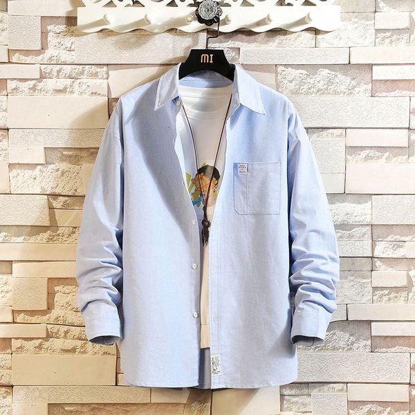 2021 new male long sleeve shirt released punk streetwear wear 20casual spring more oversized m-5xl 1vin, White;black
2021 new male long sleeve shirt released punk streetwear wear 20casual spring more oversized m-5xl 1vin, White;black