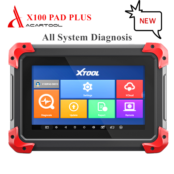 

diagnostic tools xtool x100 pad plus all system key programmer obd2 scanner auto tool epb,dpf,immo,tpms,abs,active test