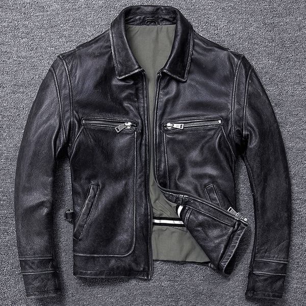 sales gift brand new men cowhide coat.winter warm men's genuine leather jacket.vintage style man leather clothes lj201029, Black
sales gift brand new men cowhide coat.winter warm men's genuine leather jacket.vintage style man leather clothes lj201029, Black