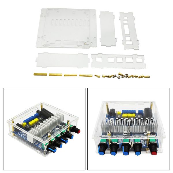 1set clear diy tpa3116d2 digital bluetooth 5.0 audio receiver amplifier acrylic case protective cover with hardware
1set clear diy tpa3116d2 digital bluetooth 5.0 audio receiver amplifier acrylic case protective cover with hardware