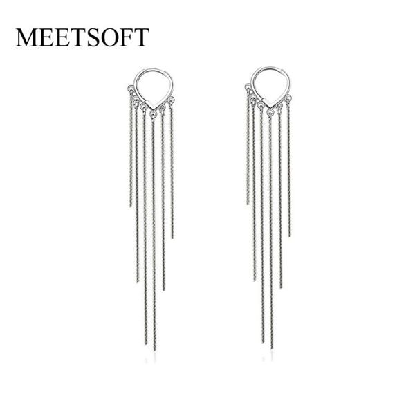 hoop & huggie meetsoft tibetan silver prevent allergy earrings for women trendy retro circle long chain tassel jewelry gift, Golden;silver
hoop & huggie meetsoft tibetan silver prevent allergy earrings for women trendy retro circle long chain tassel jewelry gift, Golden;silver