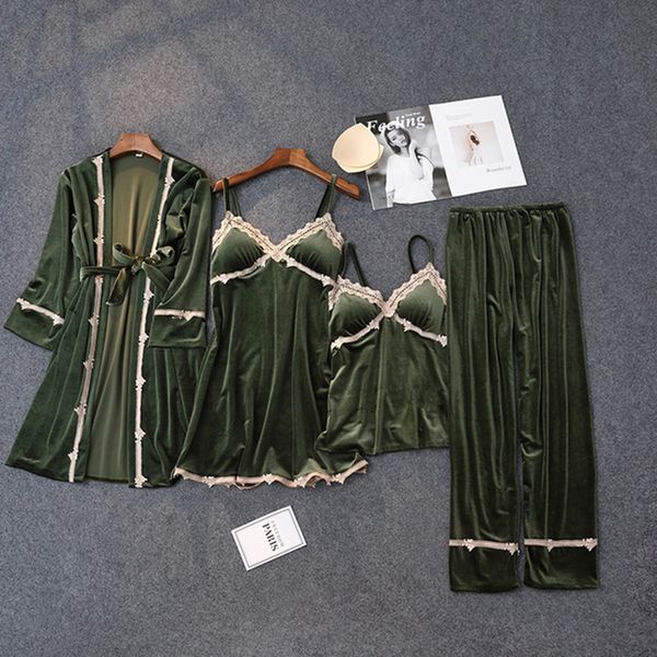 2021 new spring summer golden velvet pijamas sets for woman solid elegant oversized female sleepwear nightgown with lace pijama ehlm, Black;red
2021 new spring summer golden velvet pijamas sets for woman solid elegant oversized female sleepwear nightgown with lace pijama ehlm, Black;red