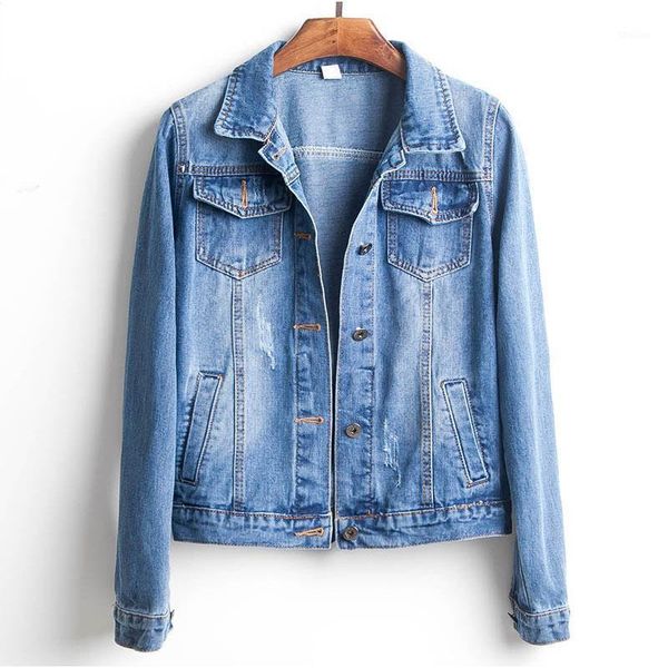 women's jackets plus size ripped hole cropped jean jacket 5xl light blue bomber short denim jaqueta long sleeve casual jeans coat femal, Black;brown
women's jackets plus size ripped hole cropped jean jacket 5xl light blue bomber short denim jaqueta long sleeve casual jeans coat femal, Black;brown