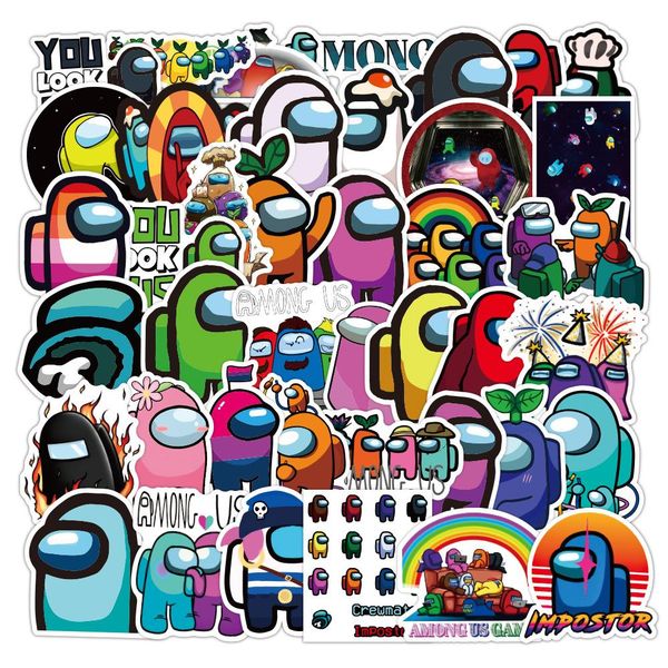 50pcs / set мультфильмы среди ноутбуков с нами наклейка игры аниме наклейка скейтборд гитары велосипед автомобиль kawaii детьми водонепрониц
50pcs / set мультфильмы среди ноутбуков с нами наклейка игры аниме наклейка скейтборд гитары велосипед автомобиль kawaii детьми водонепрониц
