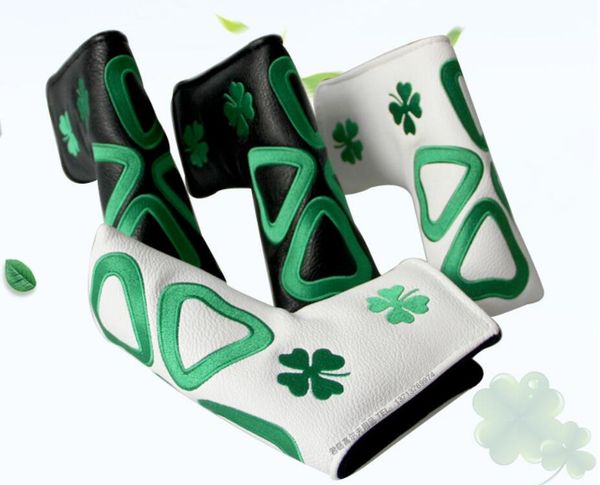 new designer golf four-leaf clover putter clover head cover pu waterproof protective cover flat cap cover 2 colors
new designer golf four-leaf clover putter clover head cover pu waterproof protective cover flat cap cover 2 colors