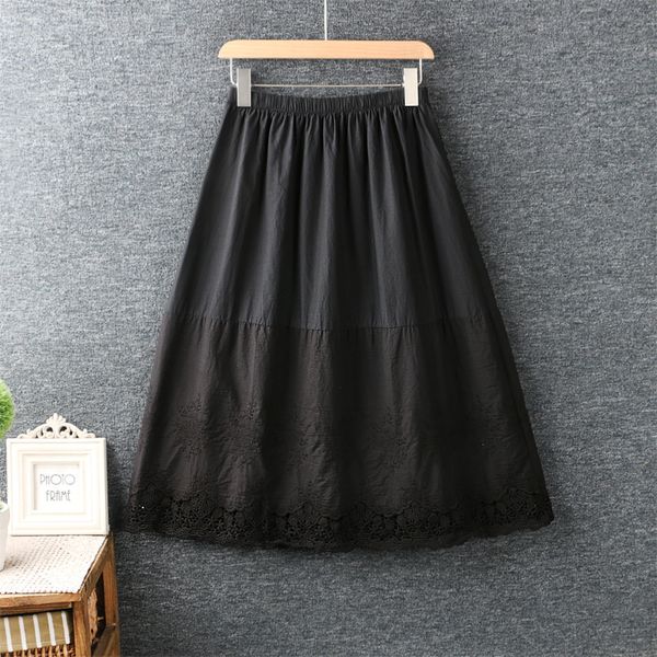 hollow out patchwork cotton embroidery elastic waist a-line skirt mori girl 2020 spring q1209, Black
hollow out patchwork cotton embroidery elastic waist a-line skirt mori girl 2020 spring q1209, Black