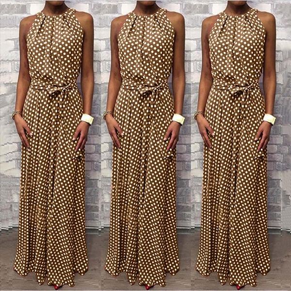 dot printing long dress women sleeveless halter neck coffee casual dresses lady summer beach party dress sundress vestidos 35, Black;gray
dot printing long dress women sleeveless halter neck coffee casual dresses lady summer beach party dress sundress vestidos 35, Black;gray